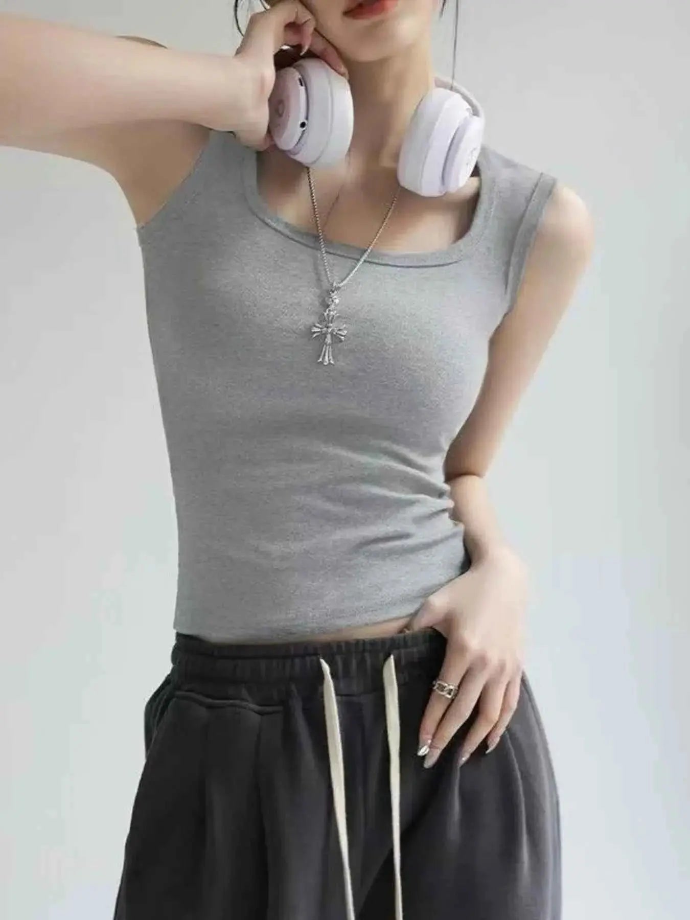 Plus Size Wide Strap Tank