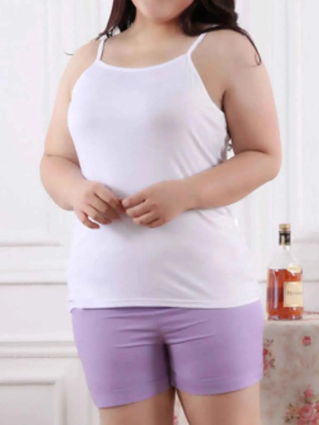 Solid Color Scoop Neck Tank Top