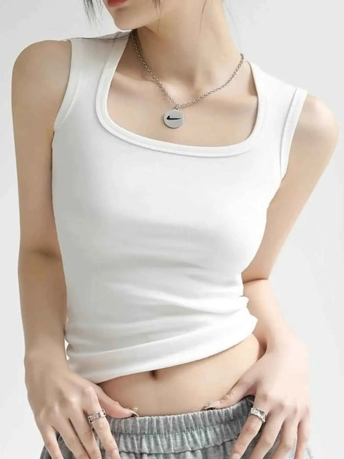 Plus Size Wide Strap Tank