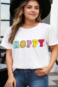 Plus Size Round Neck Short Sleeve T-Shirt