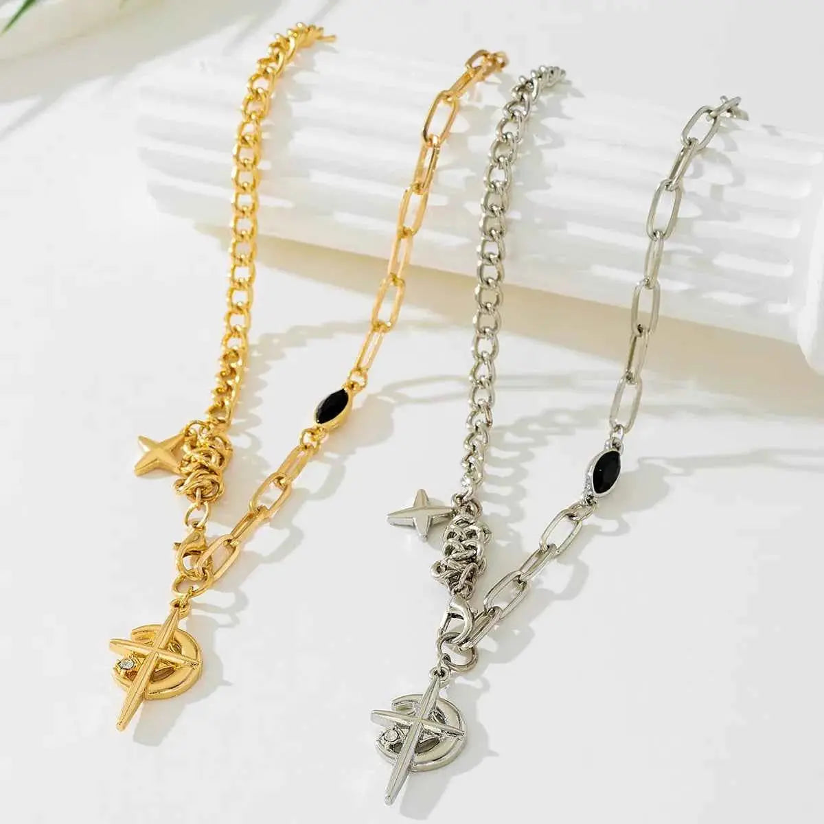 18K Gold-Plated Cross Pendant Necklace