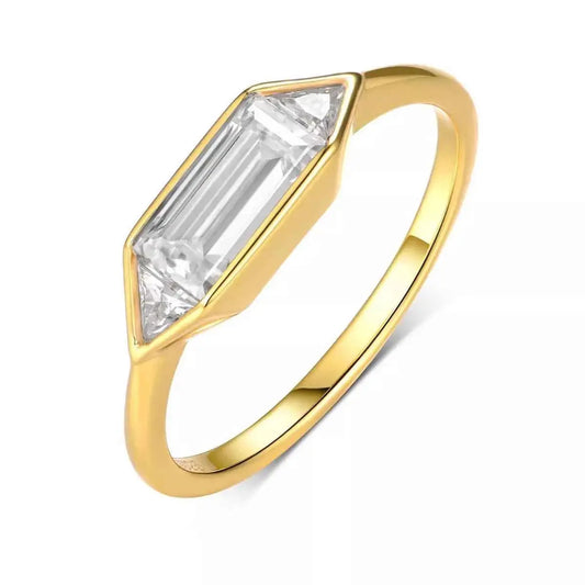 1 Carat Moissanite 925 Sterling Silver Ring