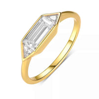 1 Carat Moissanite 925 Sterling Silver Ring
