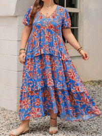 Bohemian Full Length Dress for Casual Vacation Wear