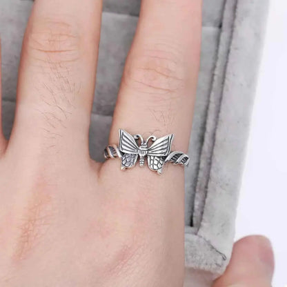 925 Sterling Silver Butterfly Ring
