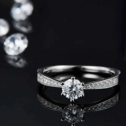 Moissanite 925 Sterling Silver Ring