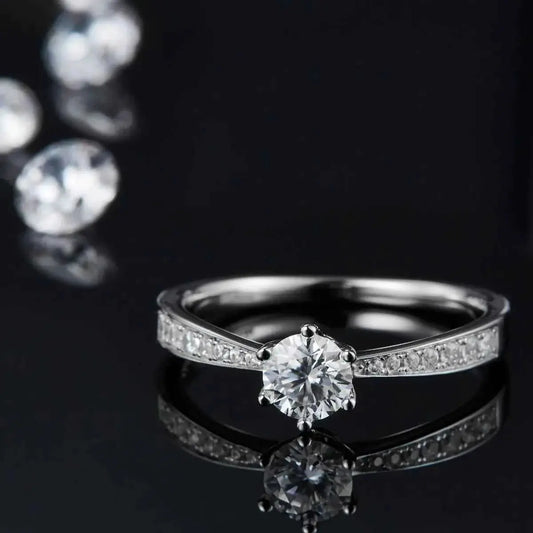 Moissanite 925 Sterling Silver Ring