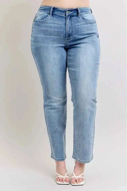 Judy Blue Plus Size High Waist Dad Jeans