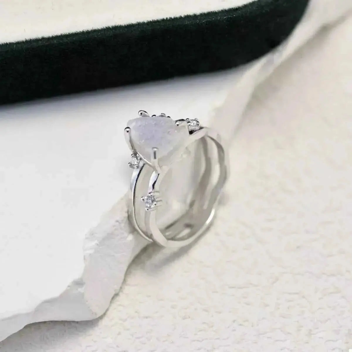 925 Sterling Silver Geometric Ring
