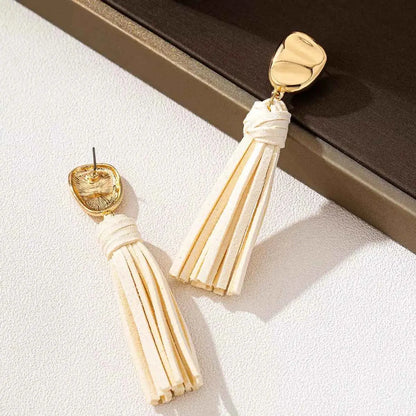 18K Gold-Plated Tassel Earrings