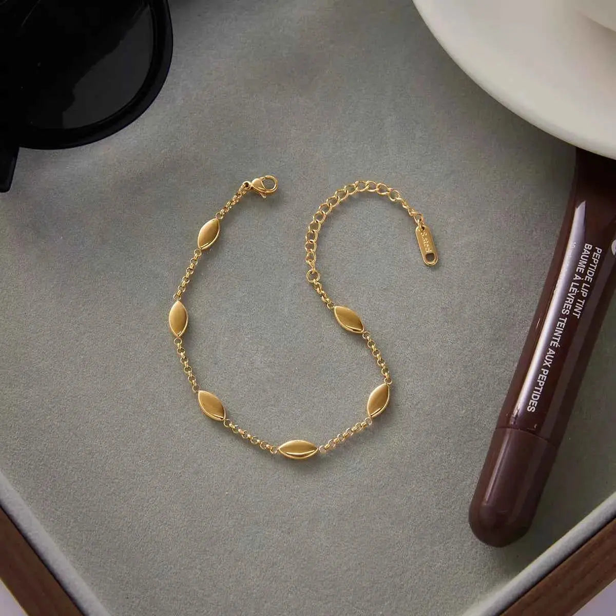 18K Gold-Plated Chain Link Bracelet