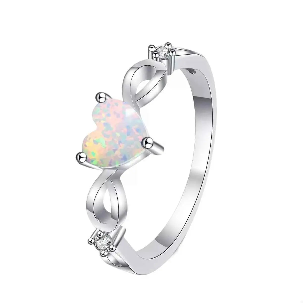 925 Sterling Silver Heart-Shaped Ring