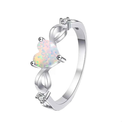 925 Sterling Silver Heart-Shaped Ring