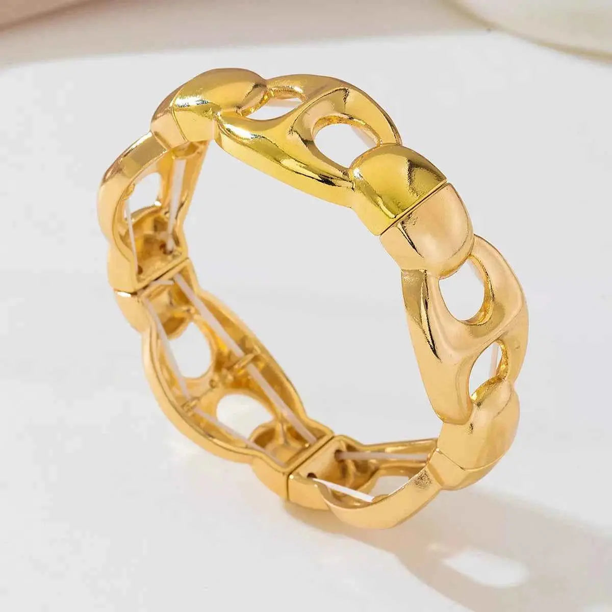 18K Gold-Plated Chain Link Bracelet