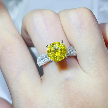 3 Carat Moissanite 925 Sterling Silver Ring