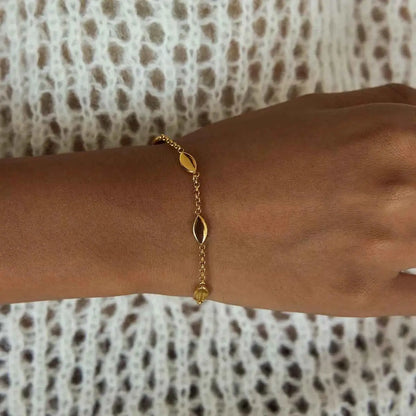 18K Gold-Plated Chain Link Bracelet