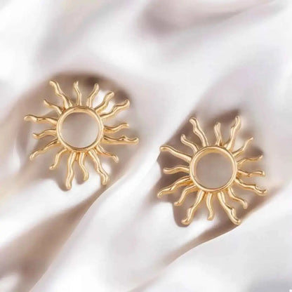 18K Gold-Plated Sun Earrings