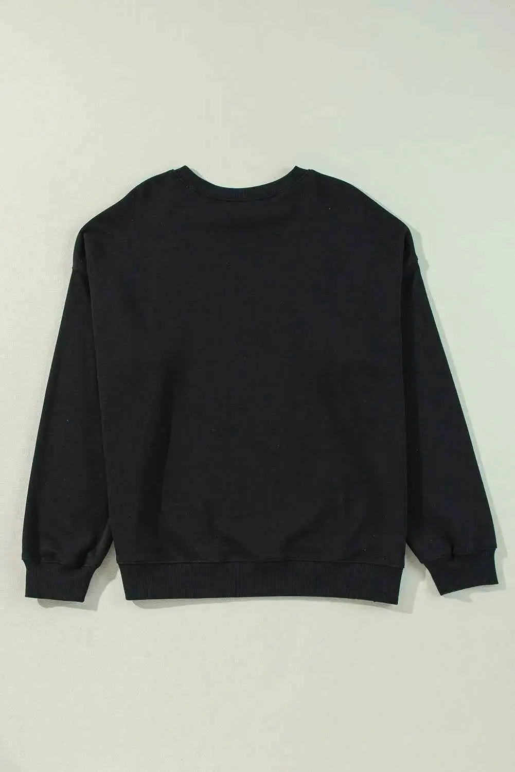 Plus Size Round Neck Long Sleeve Sweatshirt