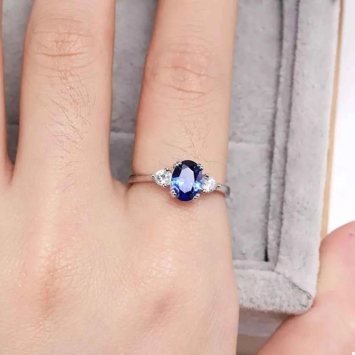 925 Sterling Silver Oval Ring