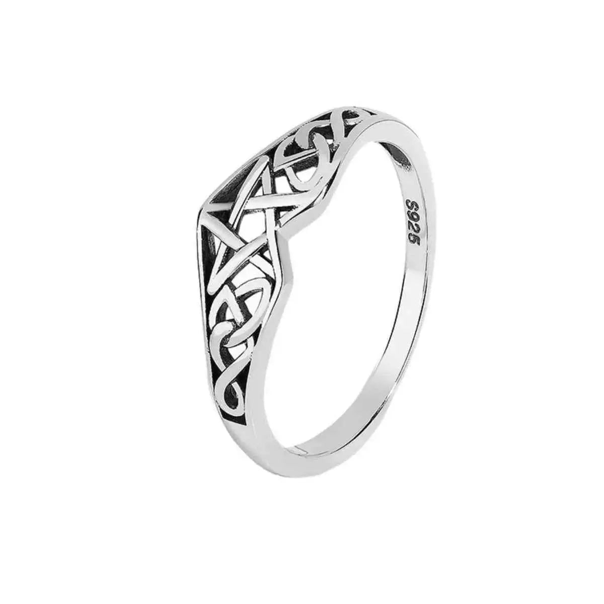 925 Sterling Silver Geometric Ring