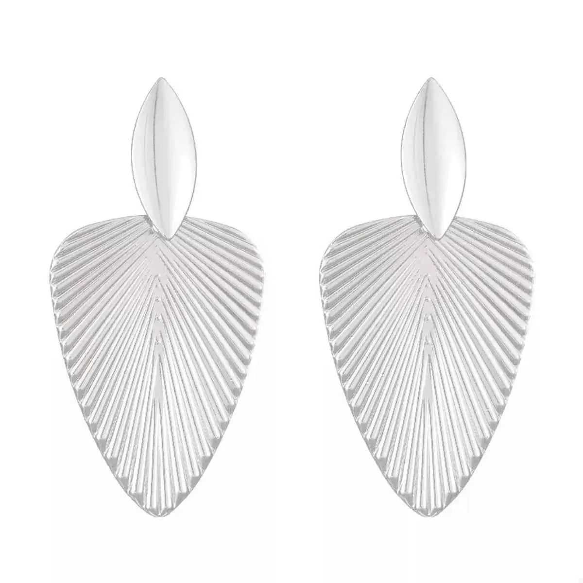 Alloy Textured Earrings