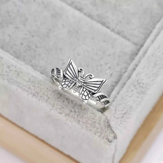 925 Sterling Silver Butterfly Ring