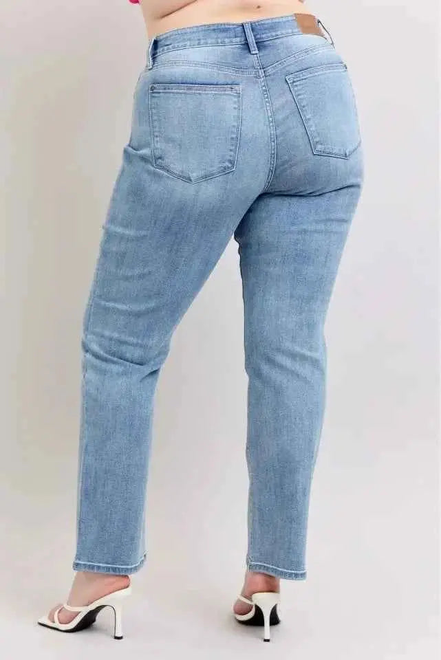 Judy Blue Plus Size High Waist Dad Jeans