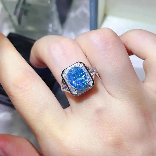 3 Carat Moissanite Square Ring