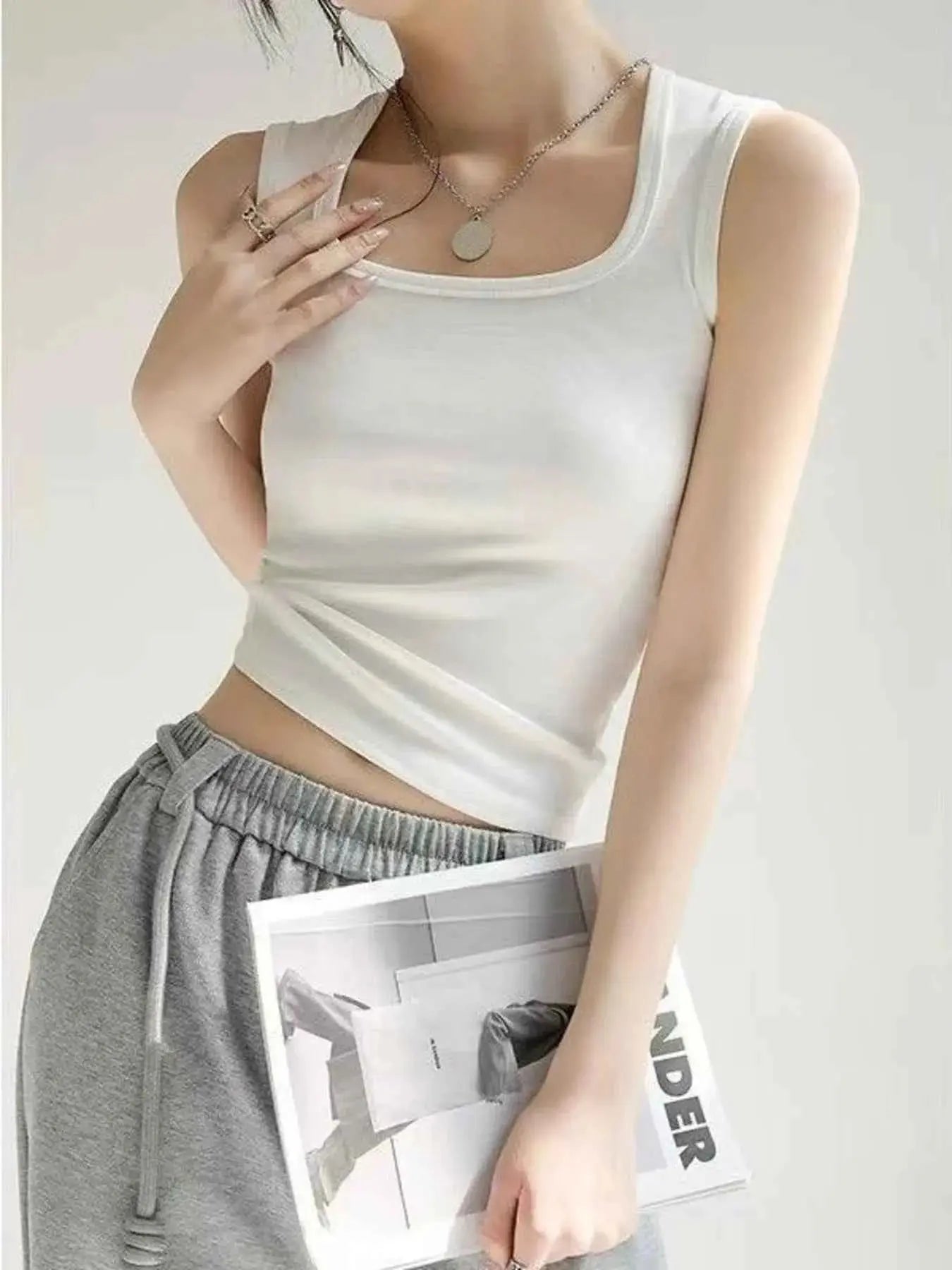 Plus Size Wide Strap Tank