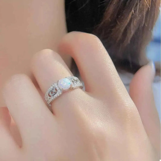925 Sterling Silver Moonstone Ring