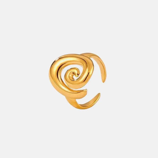 Titanium Steel Spiral Shape Ring