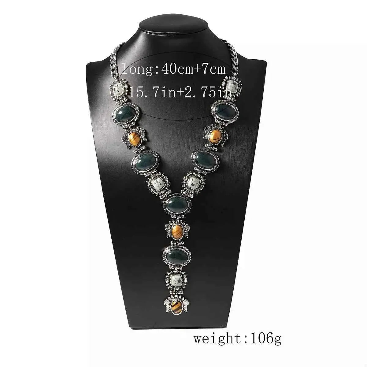 Resin Zinc Alloy Y-Shape Necklace
