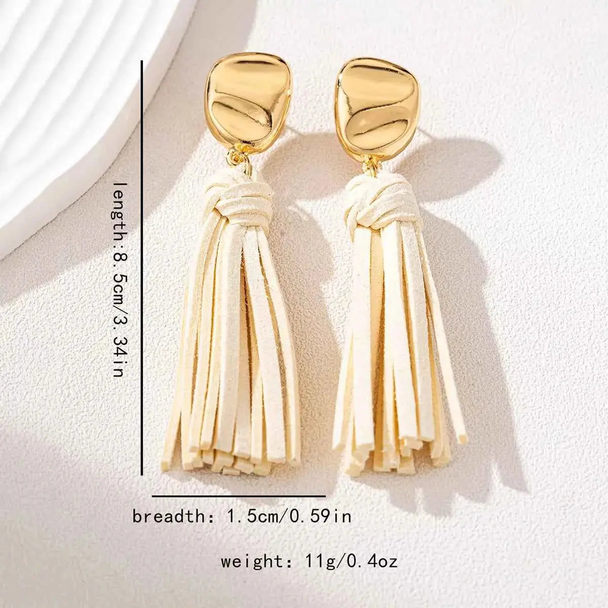 18K Gold-Plated Tassel Earrings