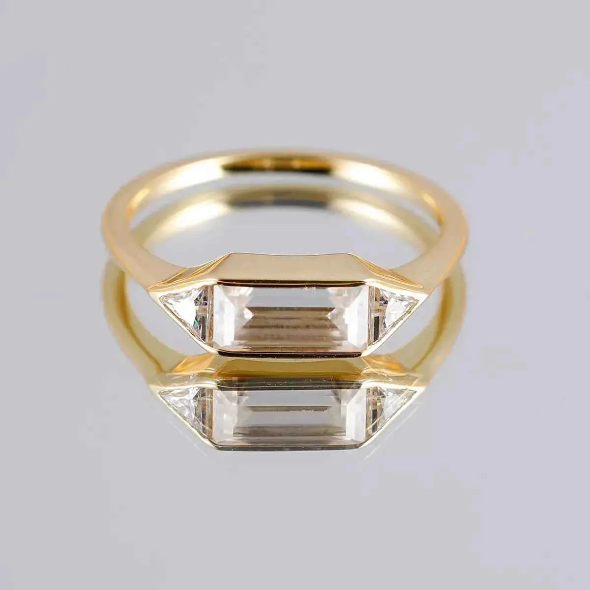 1 Carat Moissanite 925 Sterling Silver Ring