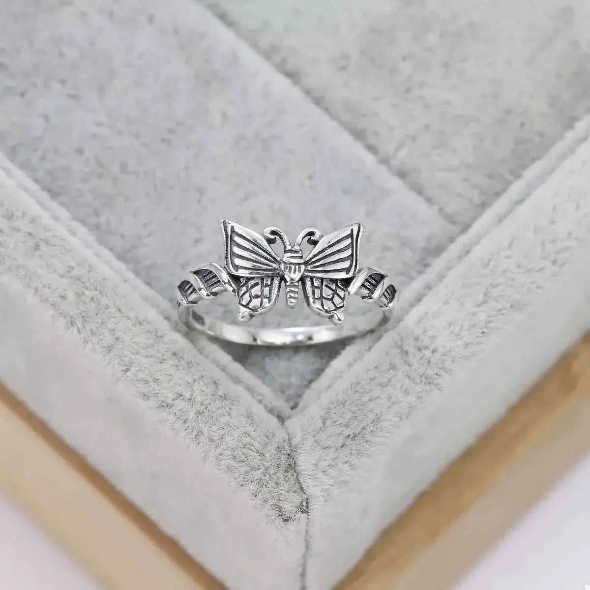 925 Sterling Silver Butterfly Ring