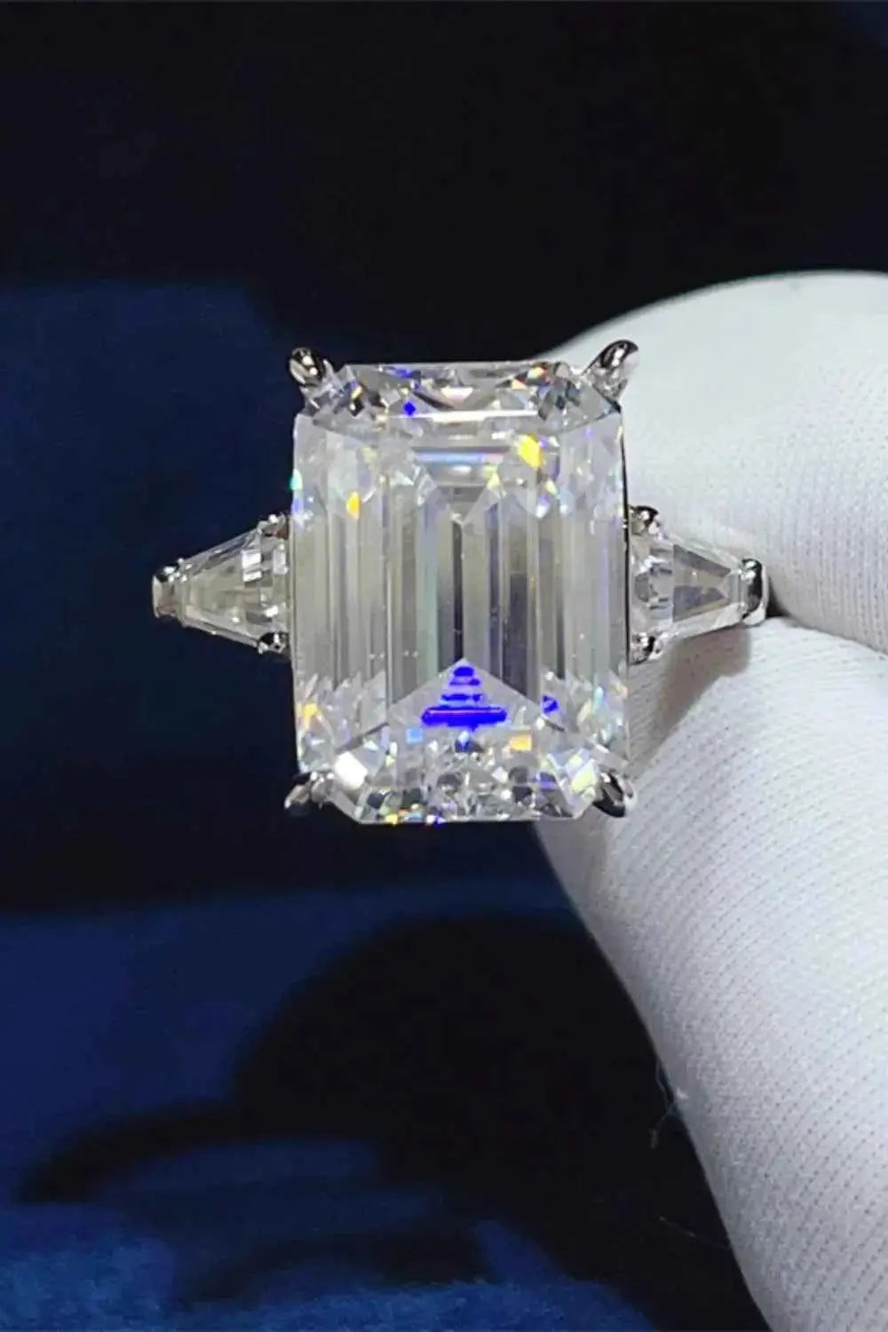 10 Carat Moissanite 925 Sterling Silver Ring