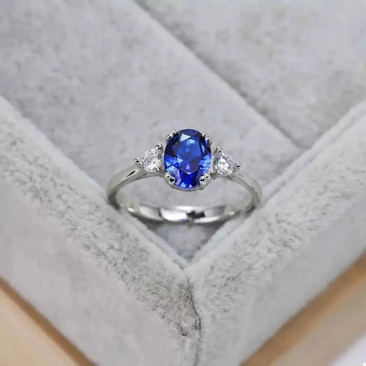 925 Sterling Silver Oval Ring