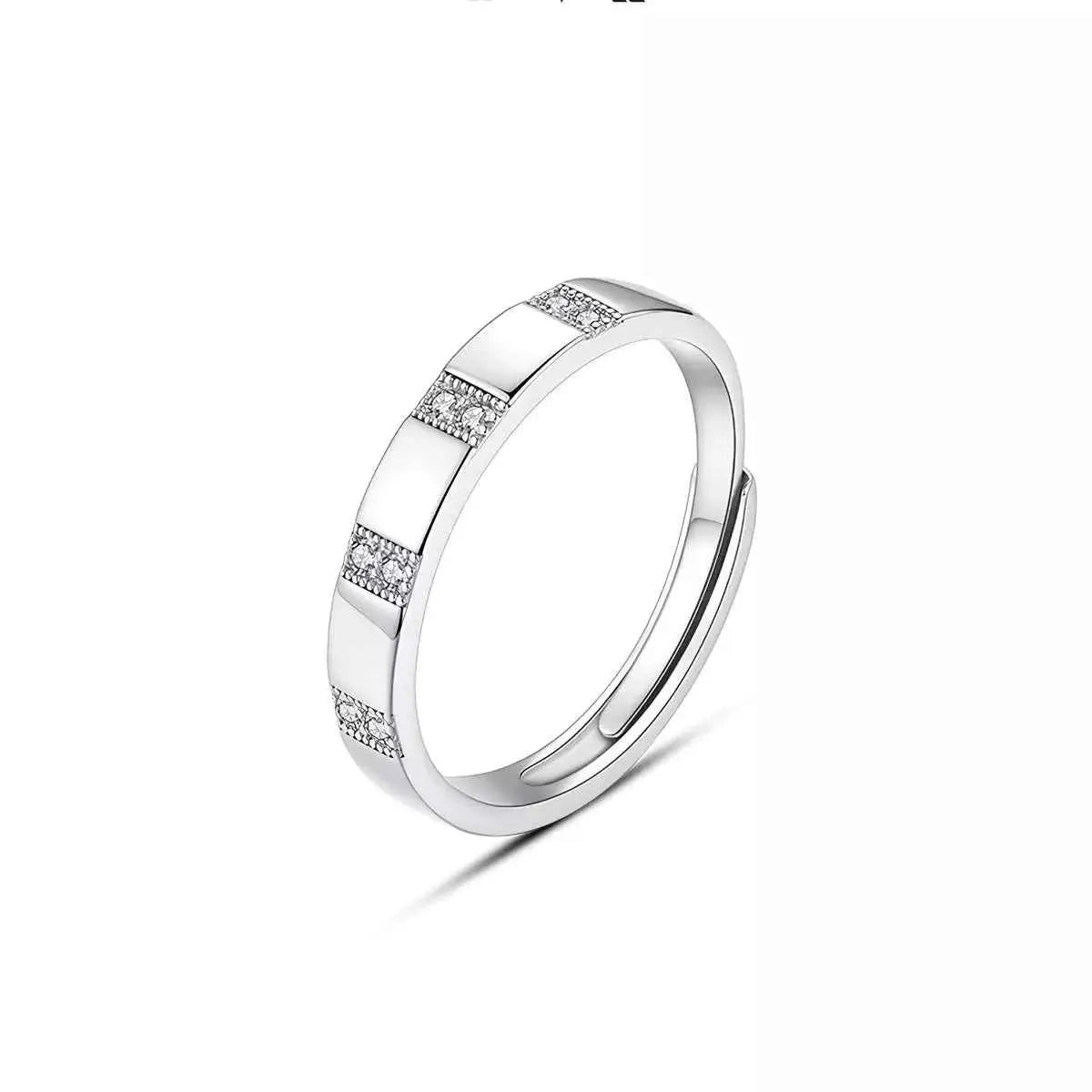 925 Sterling Silver Zircon Minimalist Ring