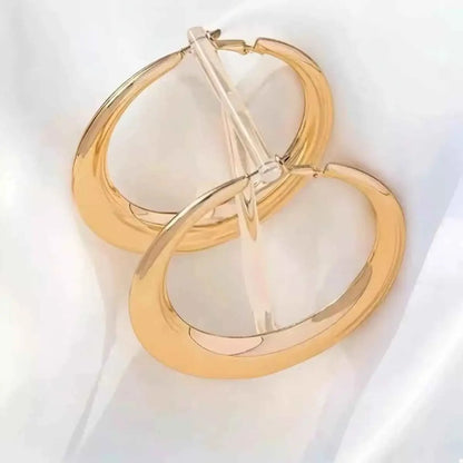 18K Gold-Plated Hoop Earrings