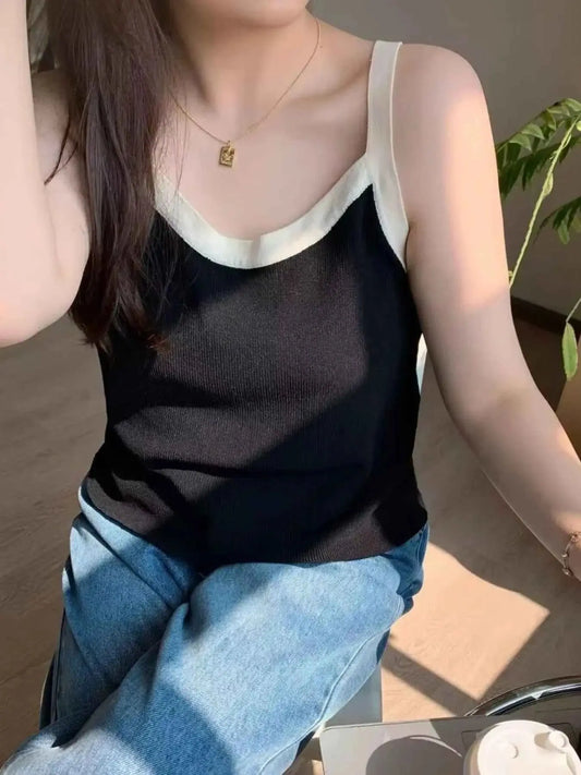 Contrast Trim Cami Top