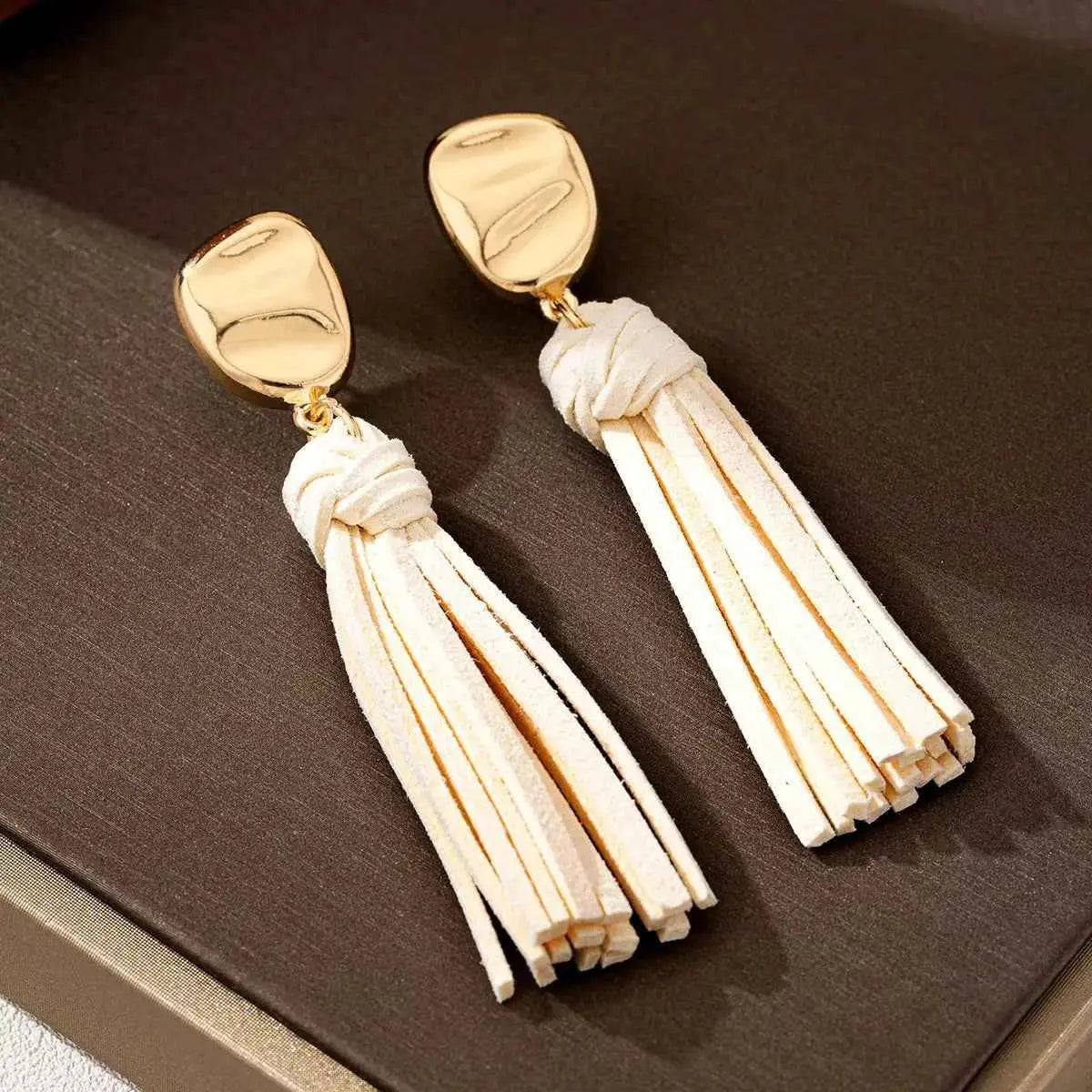 18K Gold-Plated Tassel Earrings