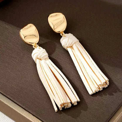 18K Gold-Plated Tassel Earrings