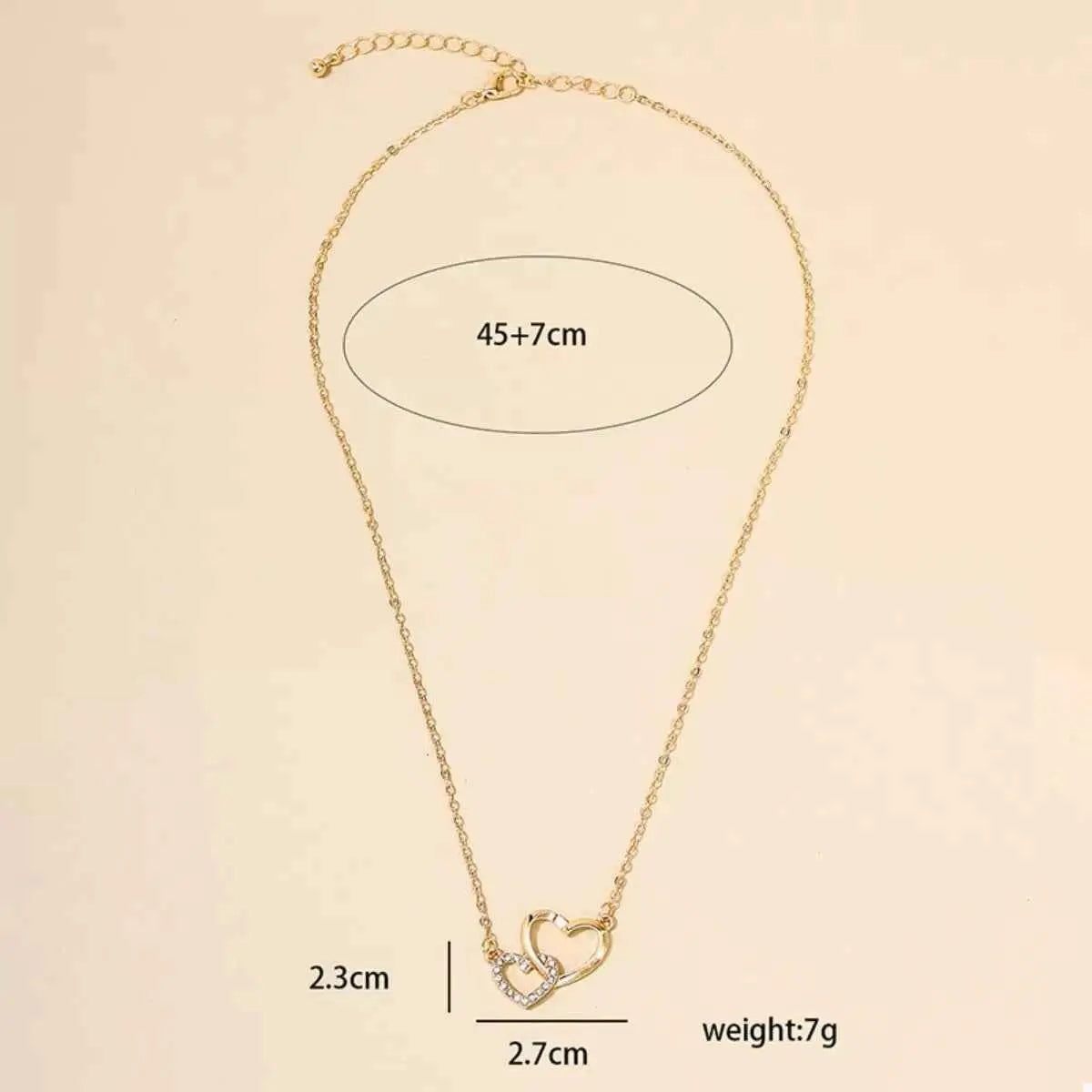 18K Gold-Plated Heart Pendant Necklace