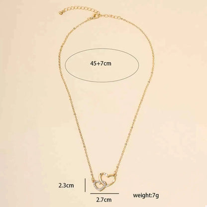 18K Gold-Plated Heart Pendant Necklace