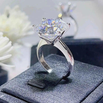 10 Carat Moissanite 925 Sterling Silver Ring