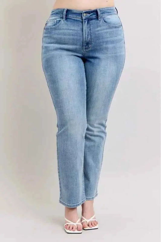 Judy Blue Plus Size High Waist Dad Jeans