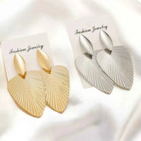 Alloy Textured Earrings