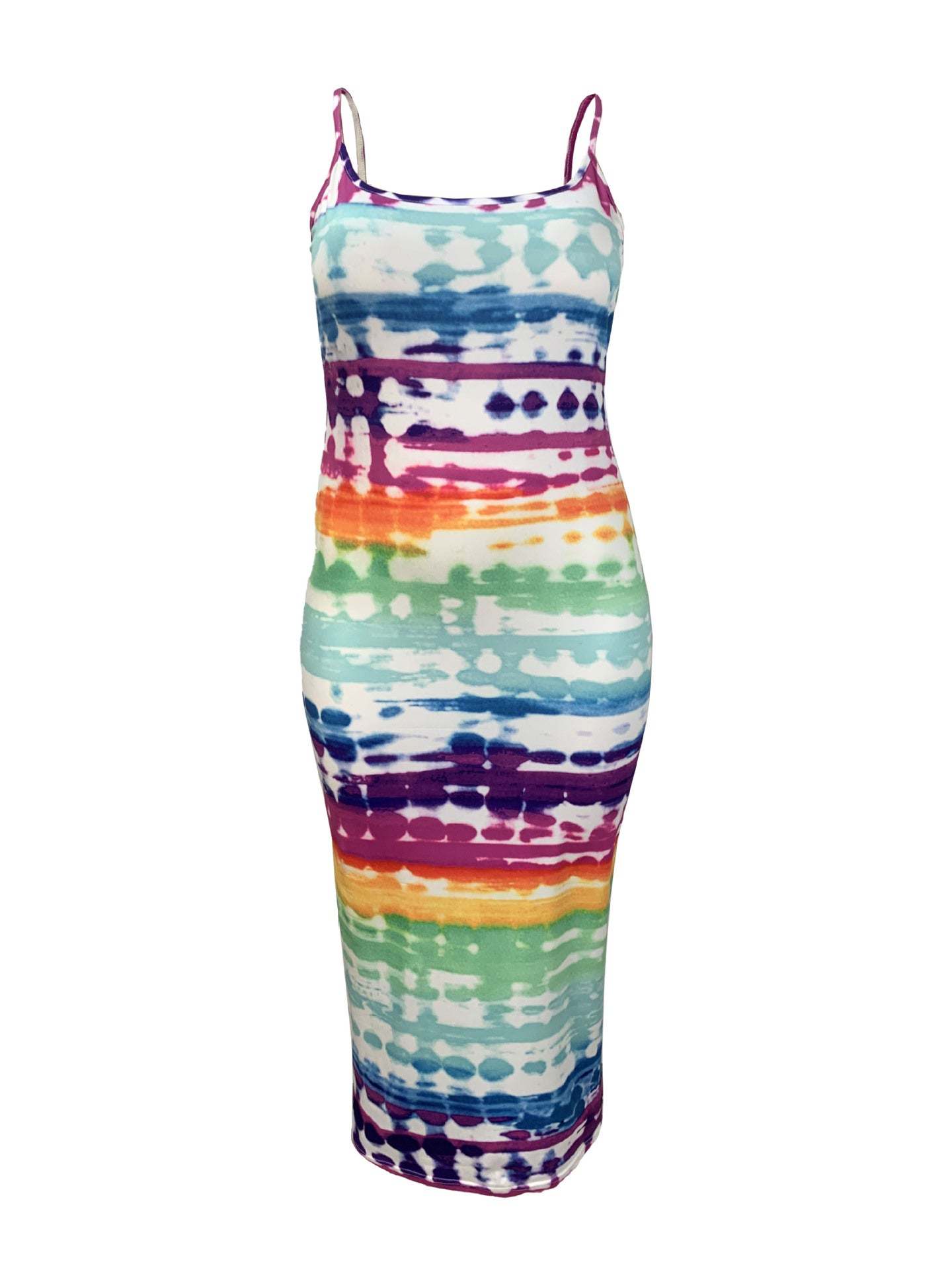 Popular Comfortable Casual Trends Spaghetti Strap Sling Random Printing