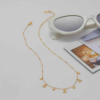 18K Gold-Plated Zircon Cherry Necklace