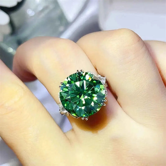 10 Carat Moissanite 925 Sterling Silver Ring
